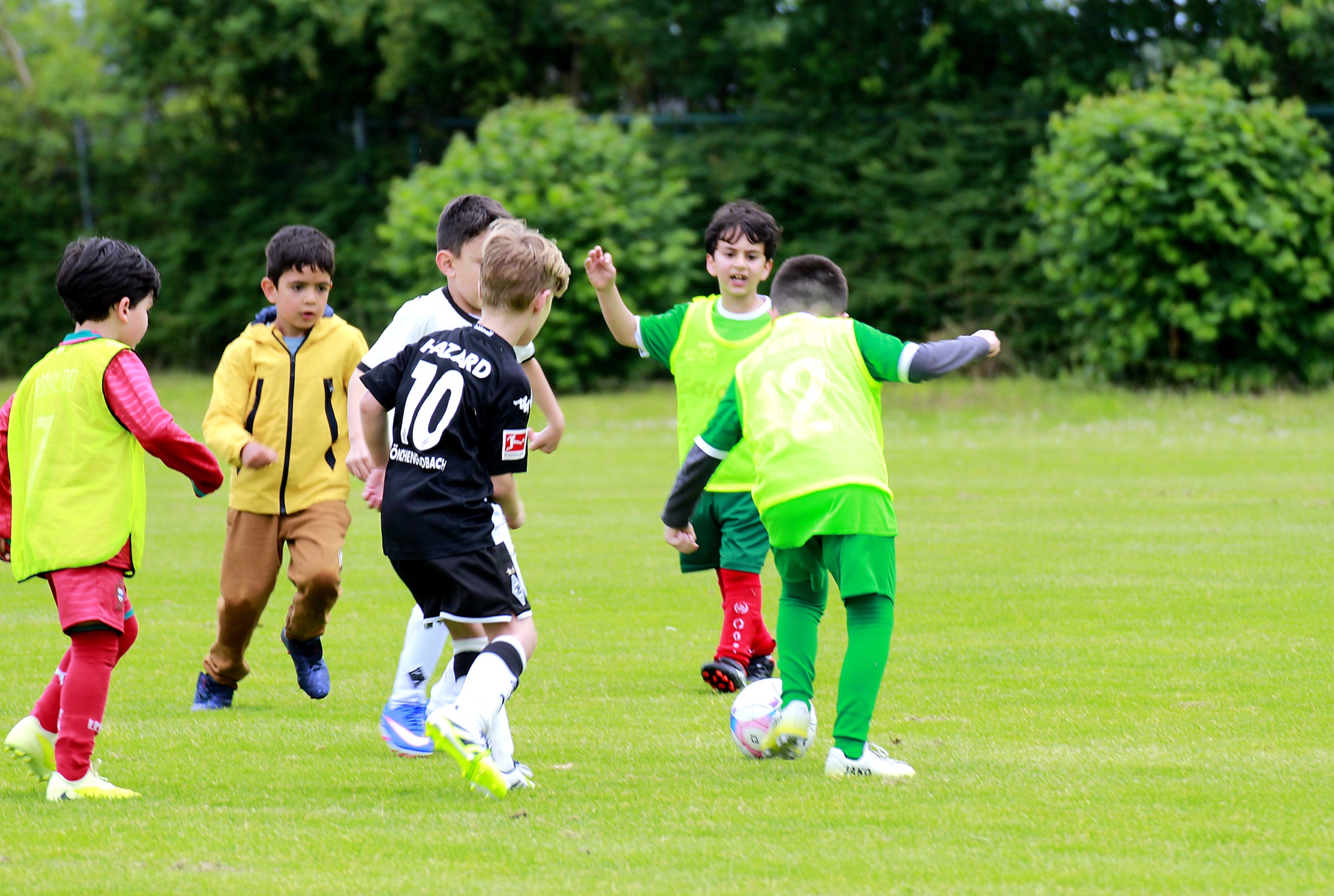 Spieler in Bewegung beim Dribbling