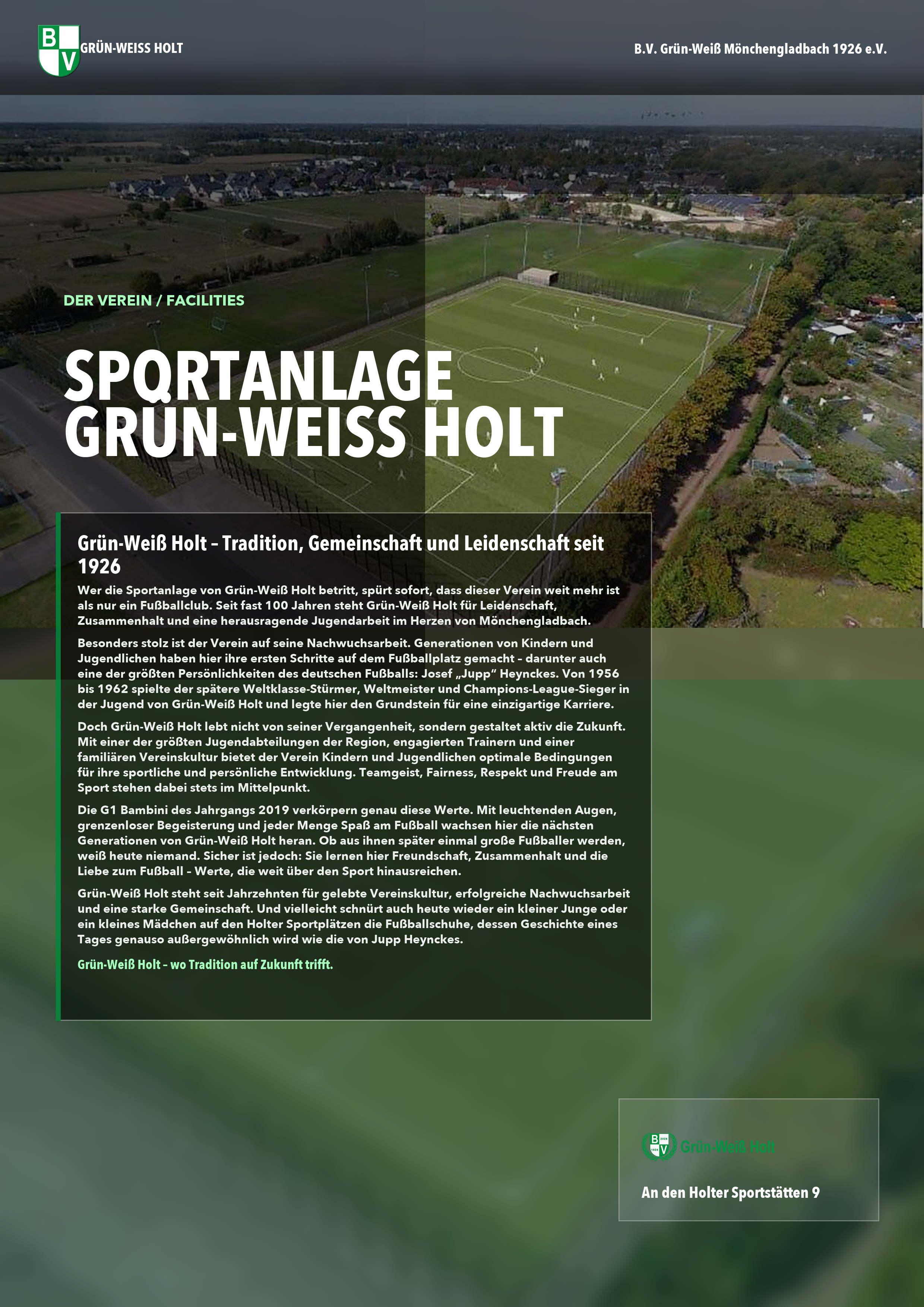 Presse-Dokument Grün-Weiß Holt Cover